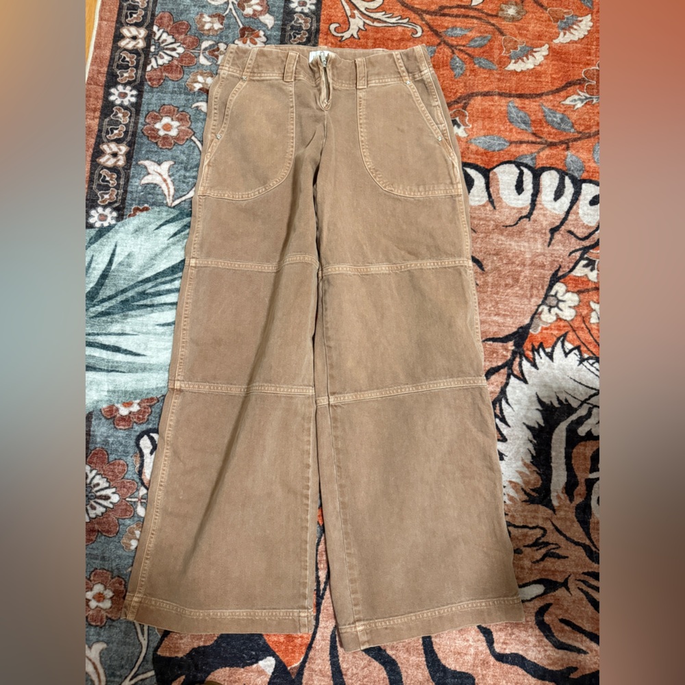 Gap X Sandy Liang Tan Wide-Leg Pants